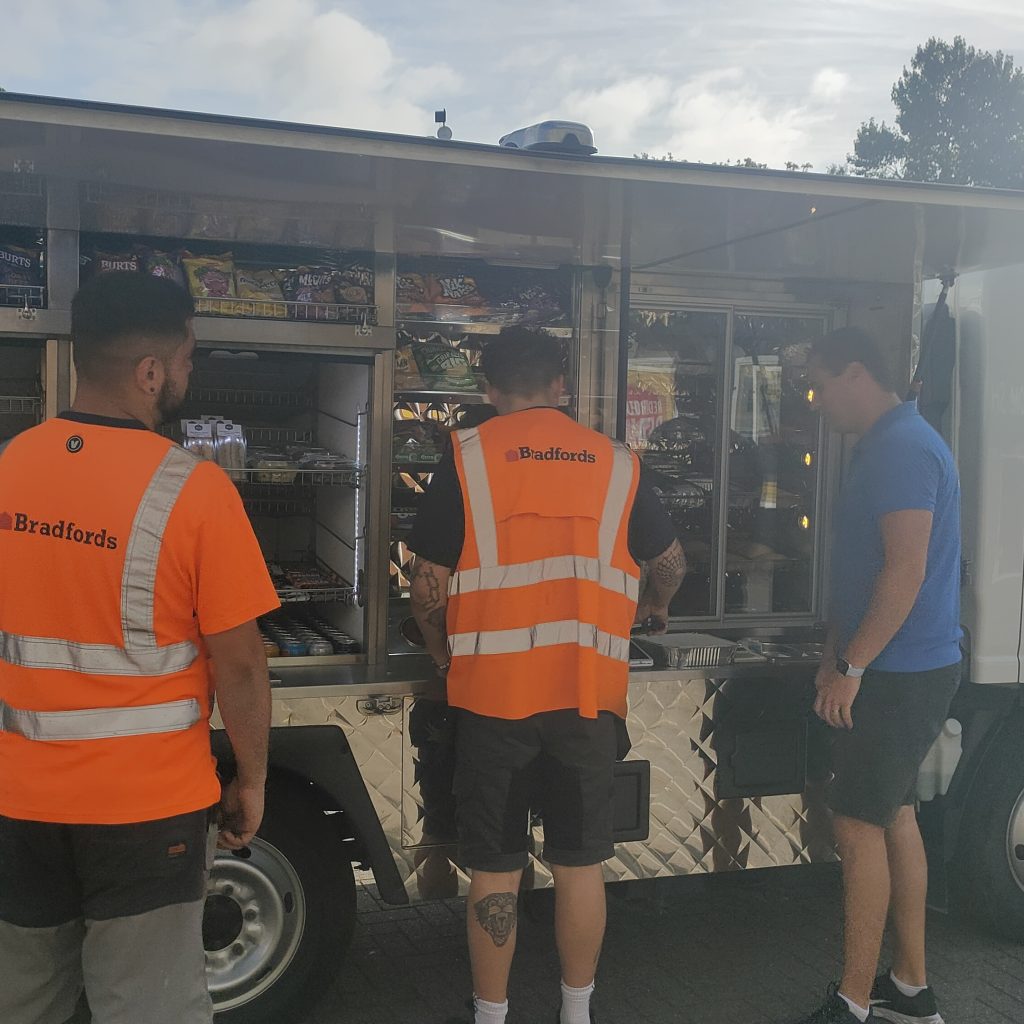 Bradfords Staff Being Served